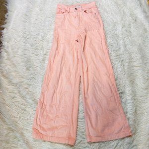 BDG Peach Wide leg High-rise Corduroy Pants Womens Size 0
